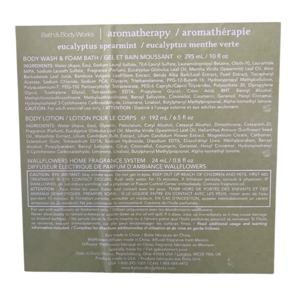 Bath & Body Works Aromatherapy Gift Set – Stress Relief – Eucalyptus Spearmint – - Picture 3 of 3
